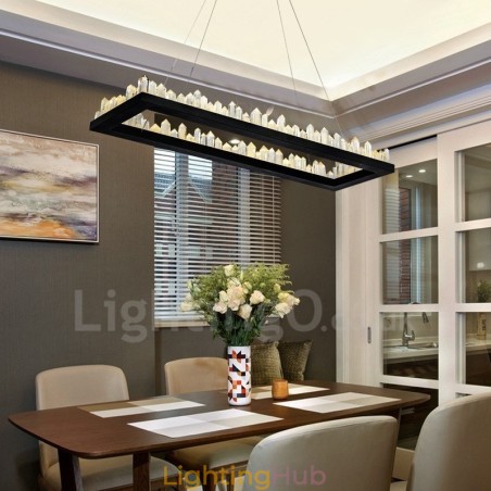 Newest Design Rectangle Crystal Pendant Light Newest Design Rectangle Crystal Pendant Light