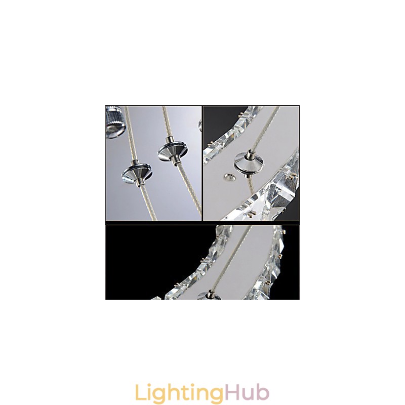 Crystal Chandelier Lights Modern Lighting Two Rings D2040 K9 Large Crystal Home Ceiling Light Fixtures