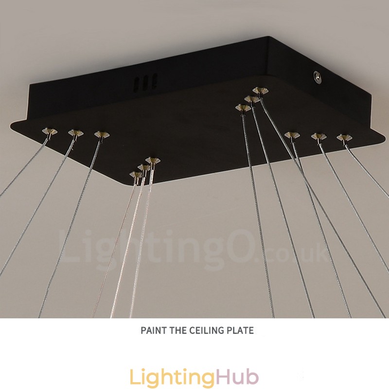 Nordic Crystal Pendant Light Rectangular Atmosphere Pendant Light Postmodern Lighting