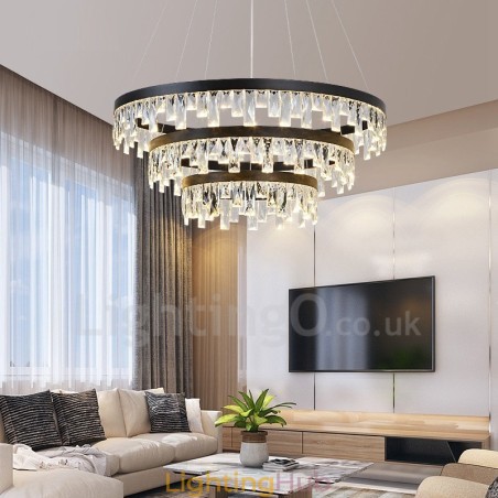 Modern Circle Design Crystal Pendant Light Modern Circle Design Crystal Pendant Light