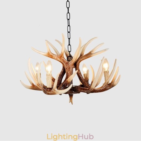 4 Light Rustic Artistic Retro Antler Antique Chandelier 4 Light Rustic Artistic Retro Antler Antique Chandelier