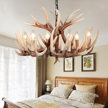 6 Light Rustic Artistic Retro Antler Vintage Chandelier 6 Light Rustic Artistic Retro Antler Vintage Chandelier