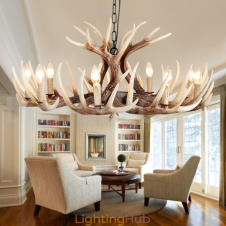 9 Light Rustic Artistic Retro Antler Vintage Chandelier 9 Light Rustic Artistic Retro Antler Vintage Chandelier