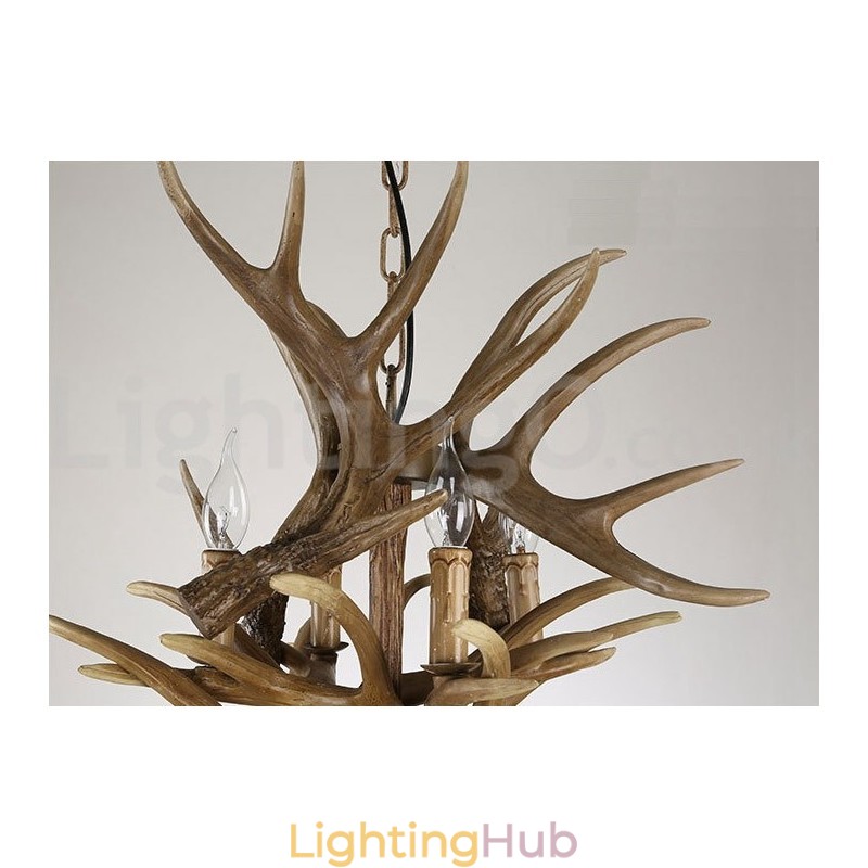 12 Light 2 Ties Rustic Artistic Retro Antler Vintage Chandelier