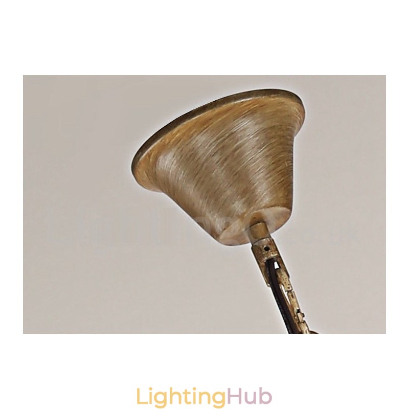 8 Light Rustic Artistic Retro Antler Vintage Candle Chandelier