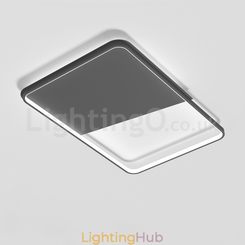 Modern Minimalist Ultra thin 5cm Aluminum Rectangle Flush Mount Ceiling Lights