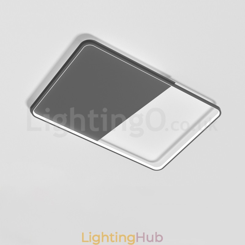 Modern Minimalist Ultra thin 5cm Aluminum Rectangle Flush Mount Ceiling Lights
