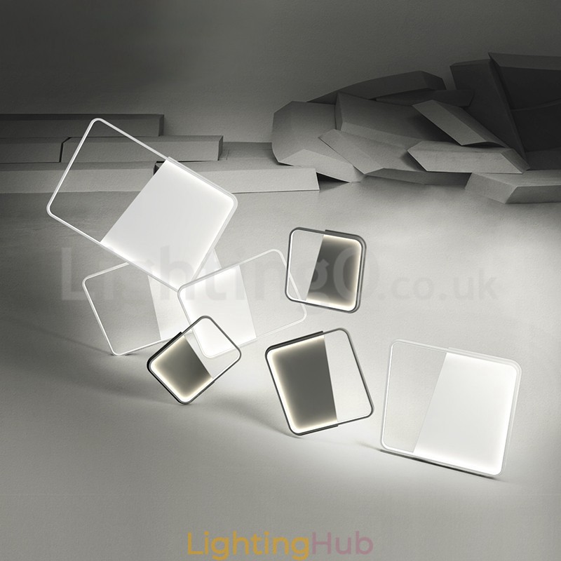 Modern Minimalist Ultra thin 5cm Aluminum Rectangle Flush Mount Ceiling Lights