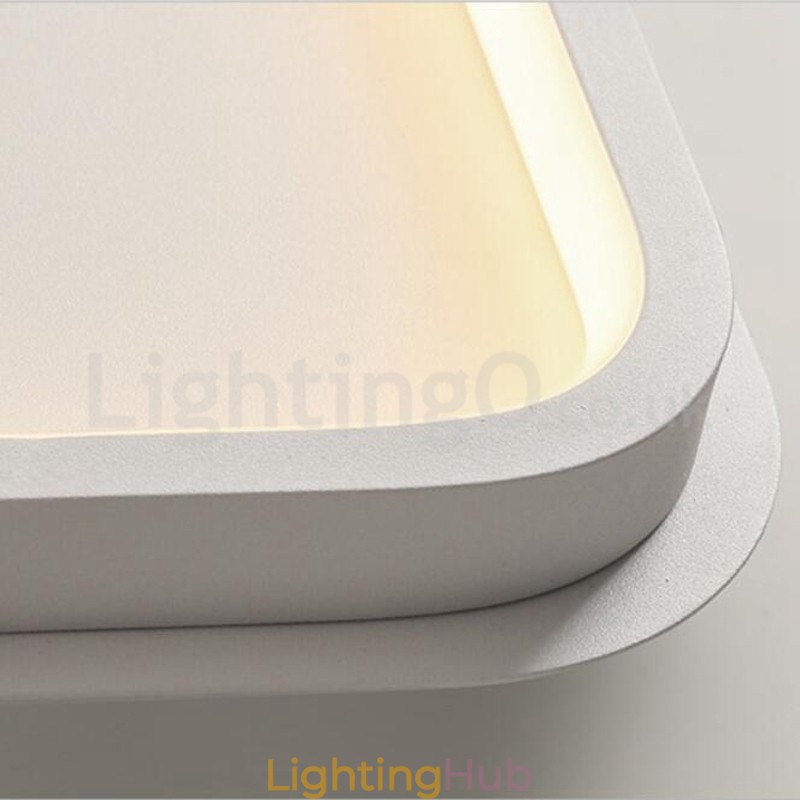 Modern Minimalist Ultra thin 5cm Aluminum Rectangle Flush Mount Ceiling Lights