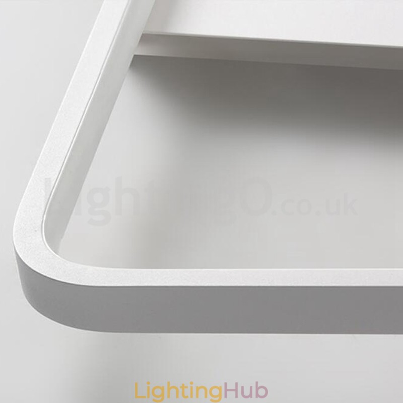 Modern Minimalist Ultra thin 5cm Aluminum Rectangle Flush Mount Ceiling Lights