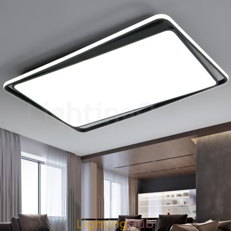 Modern Fashion Black White Rectangle Flush Mount Ceiling lamp Modern Fashion Black White Rectangle Flush Mount Ceiling lamp