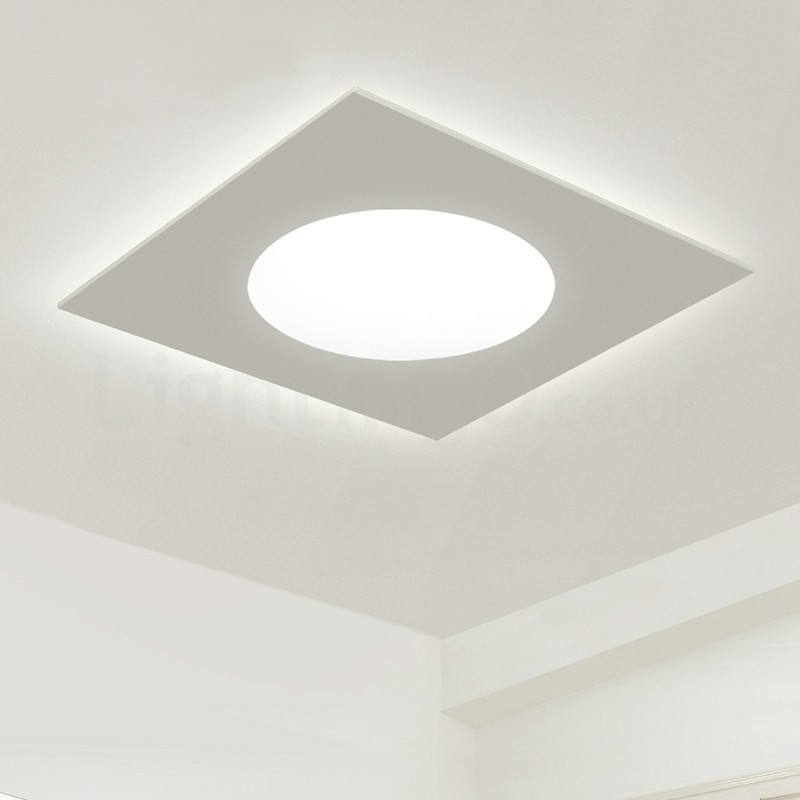 Modern Stylish Thin Square Flush Mount Ceiling Lamp