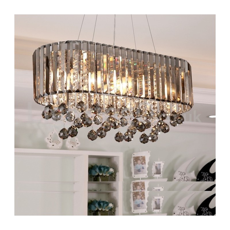 Affordable Luxury Rectangular Crystal Chandelier
