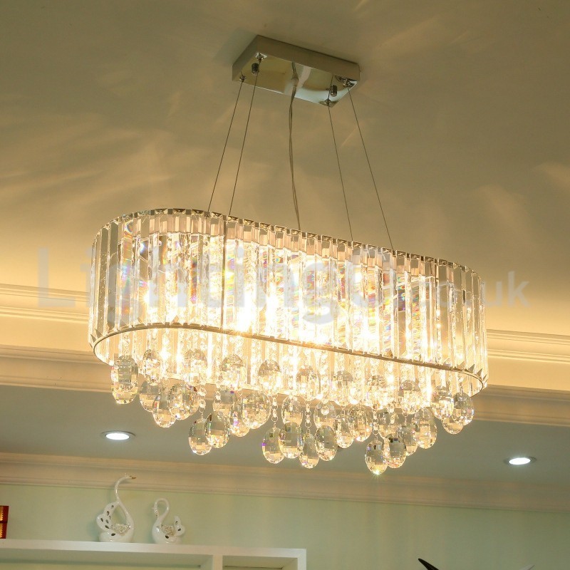Affordable Luxury Rectangular Crystal Chandelier