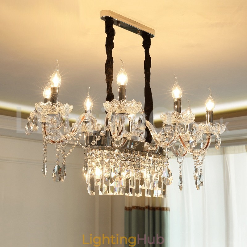 Contemporary Creative Candle Crystal Chandelier