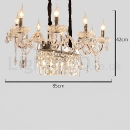 Contemporary Creative Candle Crystal Chandelier