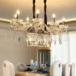 Contemporary Creative Candle Crystal Chandelier