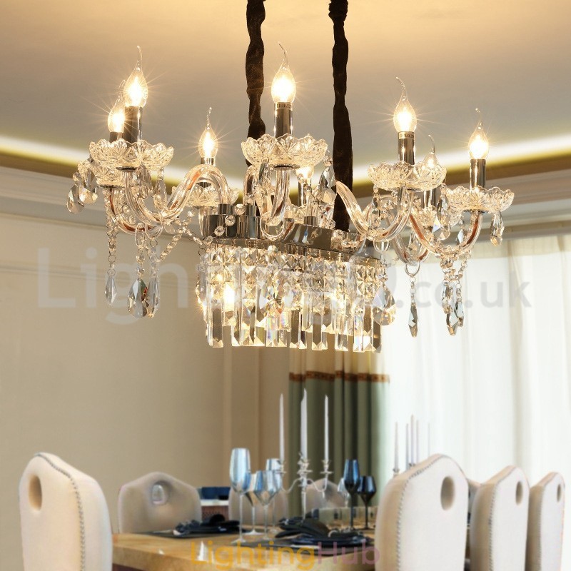 Contemporary Creative Candle Crystal Chandelier