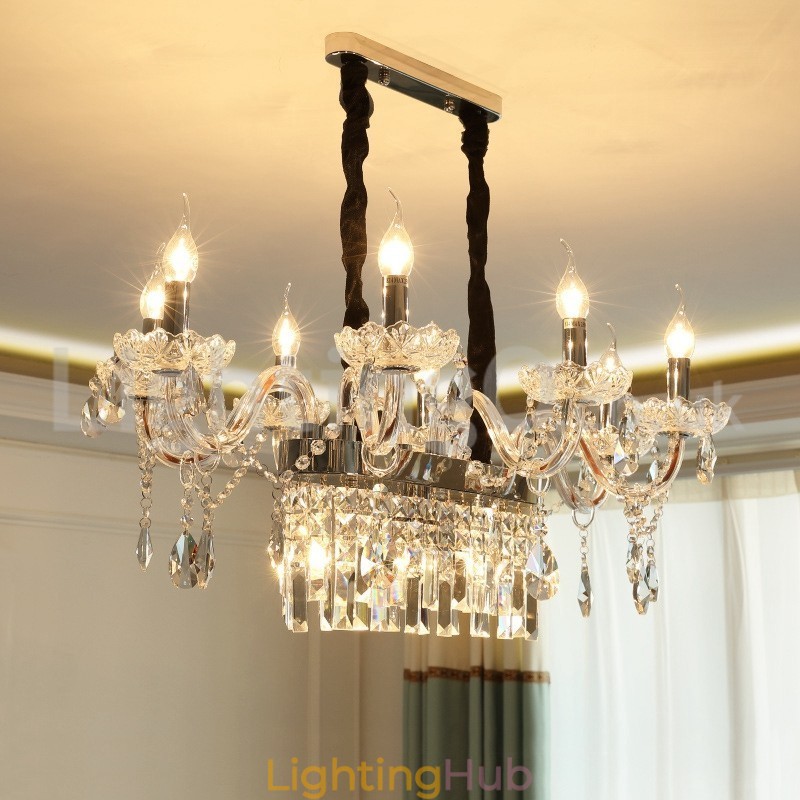 Contemporary Creative Candle Crystal Chandelier