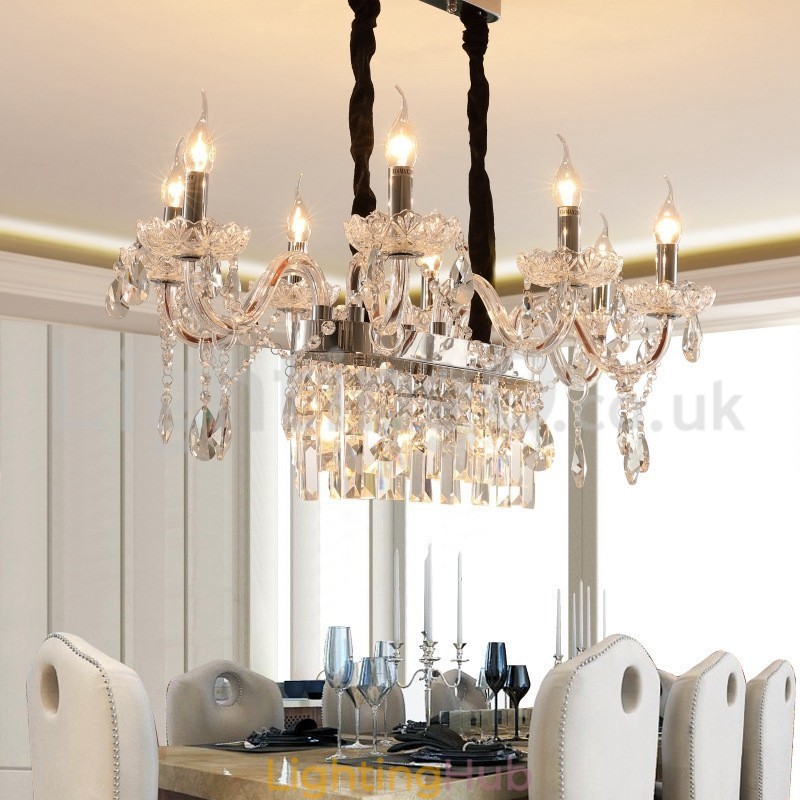 Contemporary Creative Candle Crystal Chandelier