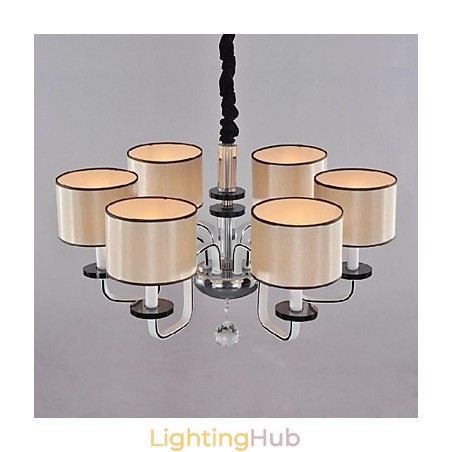 Modern Contemporary Crystal Chrome Metal Chandelier Modern Contemporary Crystal Chrome Metal Chandelier