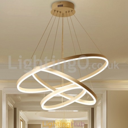 Modern Three Circle Pendant Light Remote Control Modern Three Circle Pendant Light Remote Control