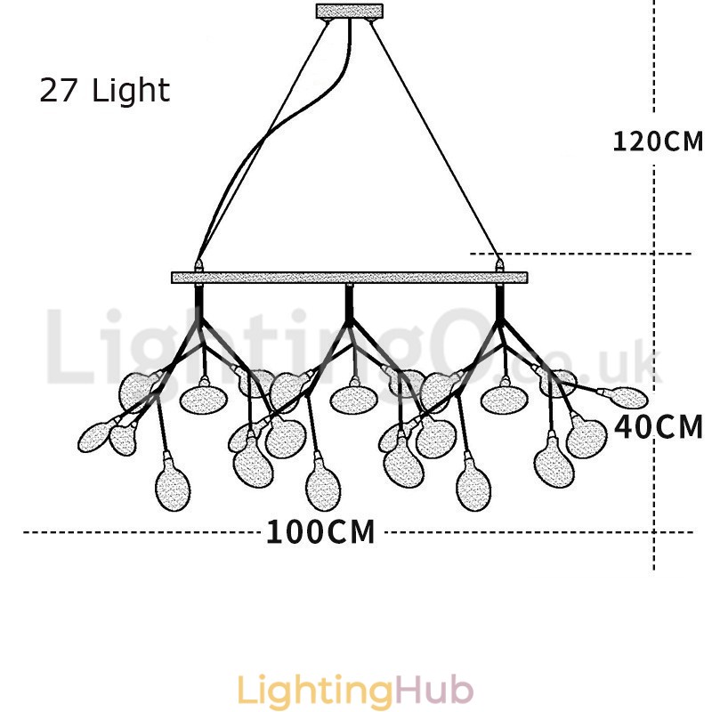Post modern Fireflies Chandelier