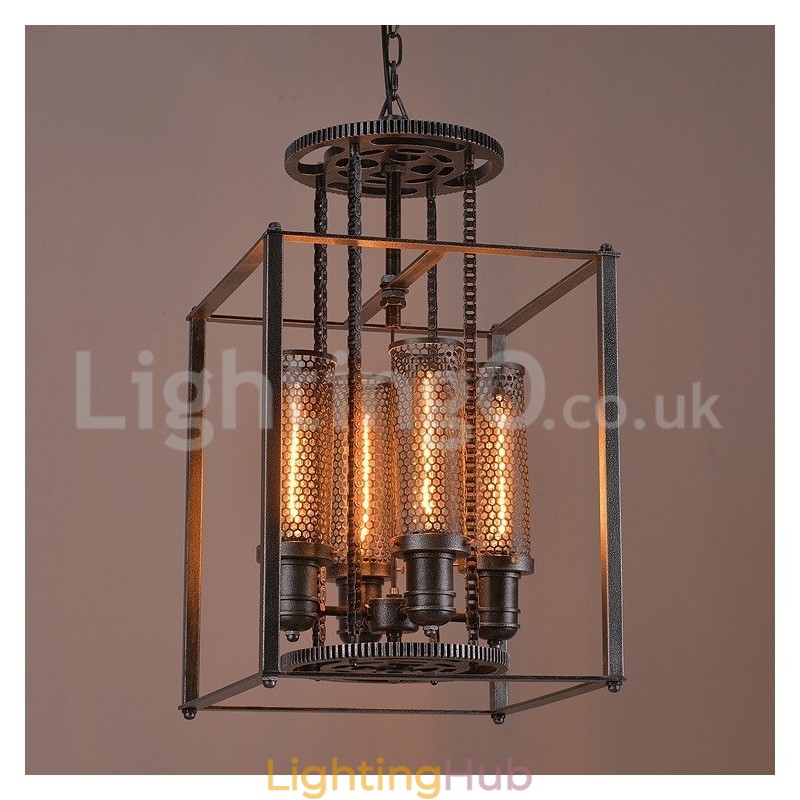 Retro Iron Gear Pendant Light Cafe