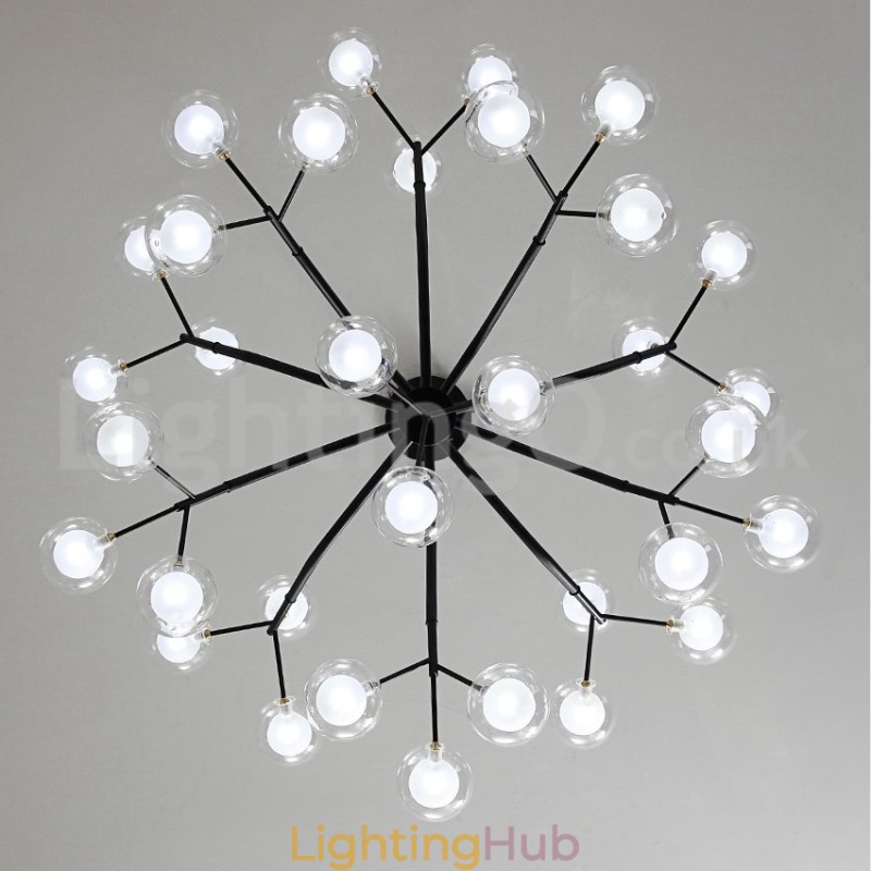 Nordic Style Magic Bean Chandelier Small Clear Transparent Glass Bubble Ball Chandelier