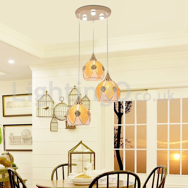 Cheap 1 Light 3 Lights Modern Pendant Light