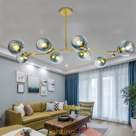 Nordic Modern Magic Bean Glass Chandelier Molecular Chandelier Nordic Modern Magic Bean Glass Chandelier Molecular Chandelier