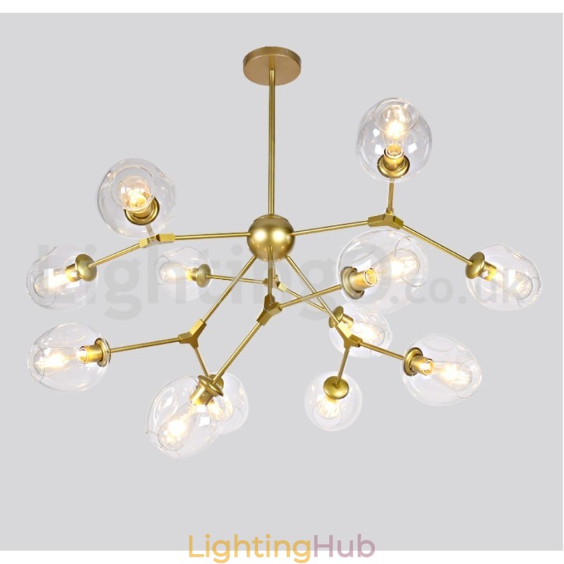Nordic Postmodern Molecular Magic Bean Chandelier Cafe