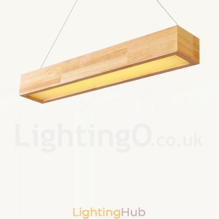 Wood Modern Long Pendant Light Wood Modern Long Pendant Light