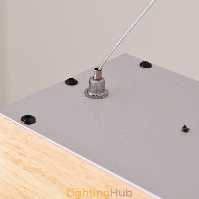 Wood Modern Long Pendant Light