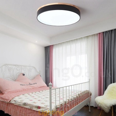 Dimmable Multi Colours Circular Wood Ceiling Light with Acrylic Shade Ceiling Lamp Nordic Style Dimmable Multi Colours Circular Wood Ceiling Light with Acrylic Shade Ceiling Lamp Nordic Style