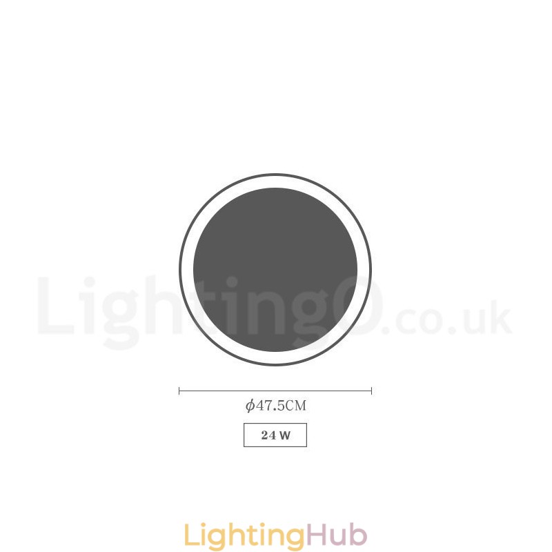 Dimmable Multi Colours Circular Wood Ceiling Light with Acrylic Shade Ceiling Lamp Nordic Style