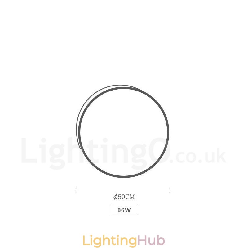Dimmable Multi Colours Round Wood Ceiling Light with Acrylic Shade Ceiling Lamp Nordic Style