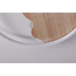 Dimmable White Cloud Round Wood Ceiling Light Ultrathin Ceiling Lamp Also Can Be Used As Wall Light