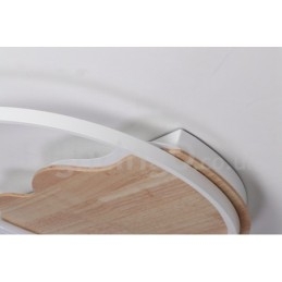 Dimmable White Cloud Round Wood Ceiling Light Ultrathin Ceiling Lamp Also Can Be Used As Wall Light