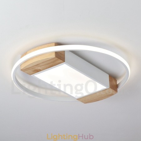 Dimmable White Round Wood Ceiling Light Ultrathin Ceiling Lamp Also Can Be Used As Wall Light Dimmable White Round Wood Ceiling Light Ultrathin Ceiling Lamp Also Can Be Used As Wall Light