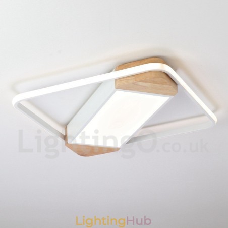 Dimmable White Square Wood Ceiling Light Ultrathin Ceiling Lamp Also Can Be Used As Wall Light Dimmable White Square Wood Ceiling Light Ultrathin Ceiling Lamp Also Can Be Used As Wall Light