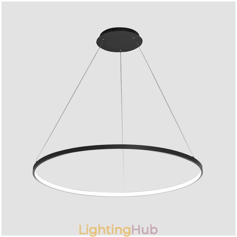 Dimmable 63W 100CM Diameter Pendant Light Modern Design Ring