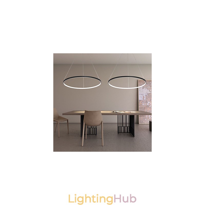 Dimmable 63W 100CM Diameter Pendant Light Modern Design Ring