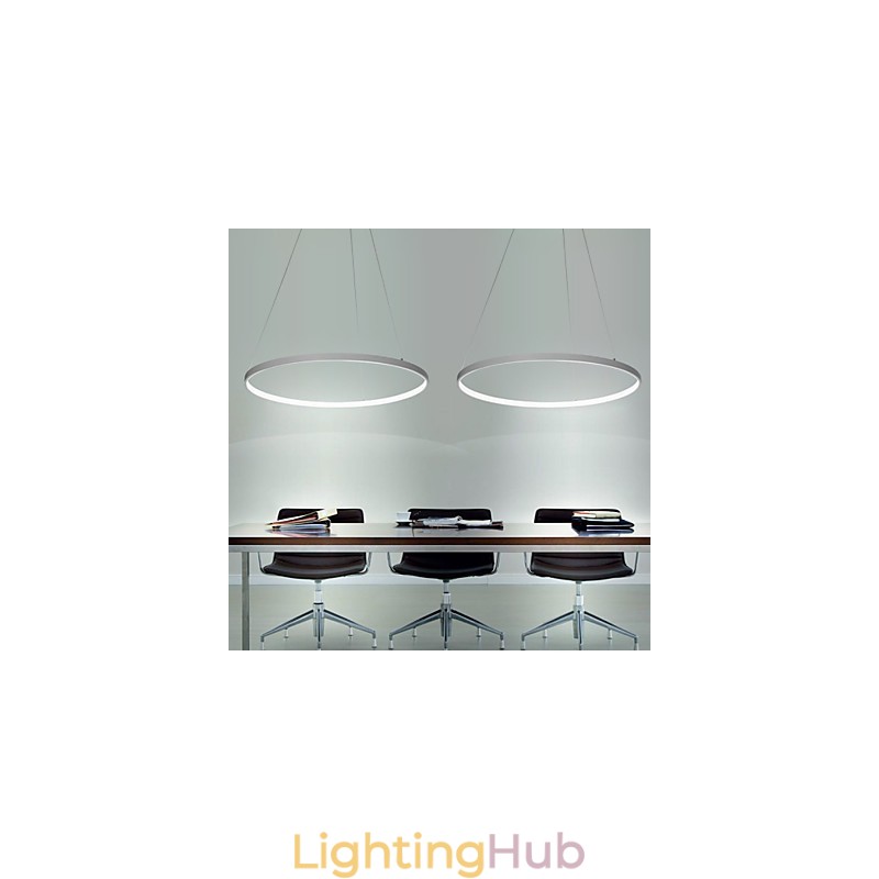 Dimmable 63W 100CM Diameter Pendant Light Modern Design Ring