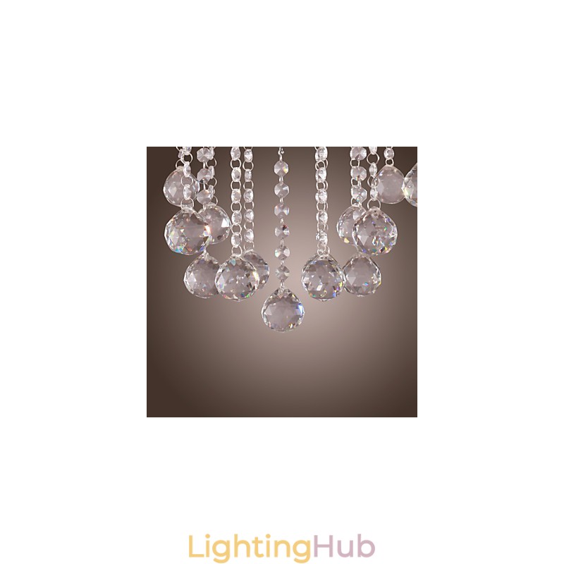 Chrome Elegant Crystal Candle Chandelier