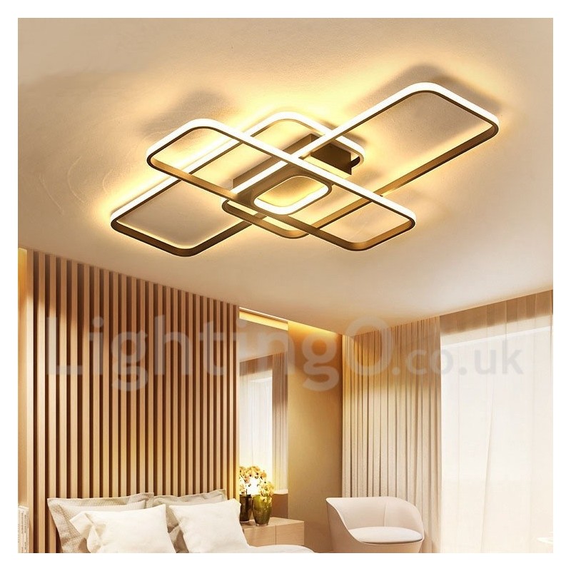 Modern Comtemporary Alumilium Painting Ceiling Light Flush Mount Light with Remoter Dimmer Also Can Be Used As Wall Light