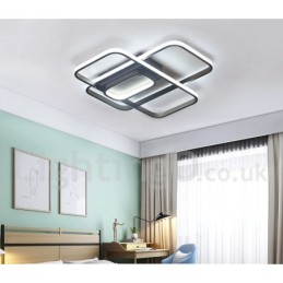 Modern Comtemporary Alumilium Painting Ceiling Light Flush Mount Light with Remoter Dimmer Also Can Be Used As Wall Light