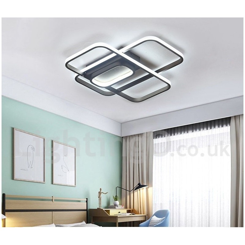 Modern Comtemporary Alumilium Painting Ceiling Light Flush Mount Light with Remoter Dimmer Also Can Be Used As Wall Light
