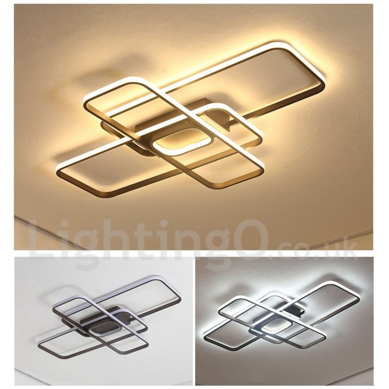 Modern Comtemporary Alumilium Painting Ceiling Light Flush Mount Light with Remoter Dimmer Also Can Be Used As Wall Light