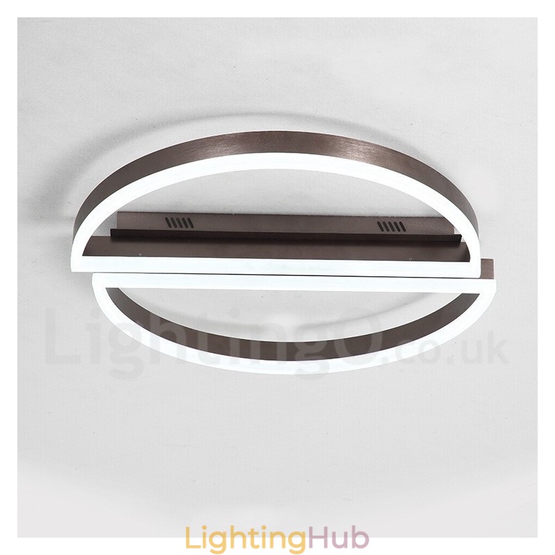 Round Modern Comtemporary Alumilium Ceiling Light Flush Mount Light with Remoter Dimmer Also Can Be Used As Wall Light
